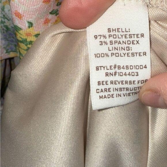 By The River Floral Smocked Ruffle Tiered Midi Dress Size Small - Picture 6 of 14